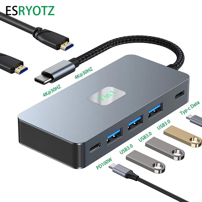 ƺϿ  HDMI ȣȯ USB CŸ , Ʈ ƮϿ Ƽ Ʈ , 4k USB 3.0, PD100W, 7 in 1